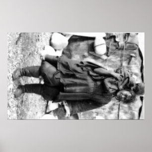 Poster Femme et enfant esquimaux en photographie de