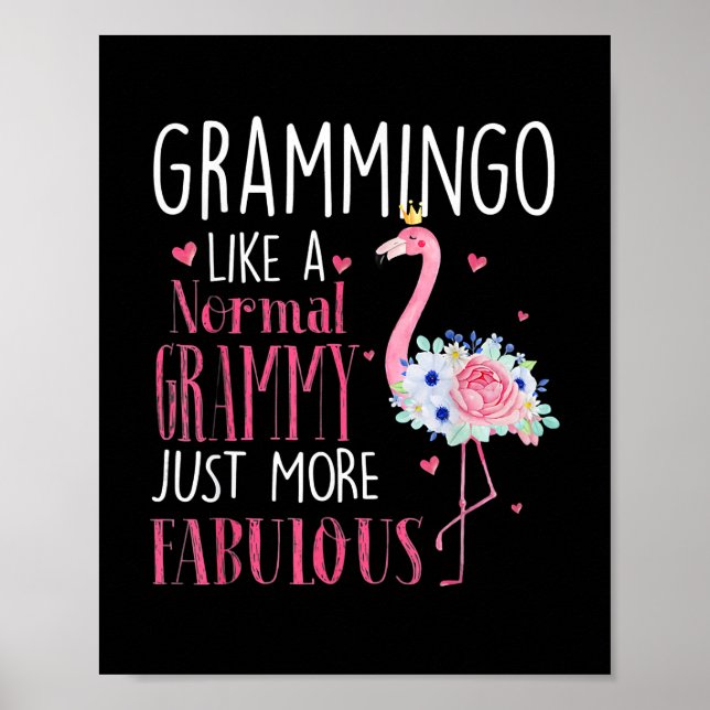 Poster Femme Fabrique Grammy Grand-mère maman maman drôle (Devant)
