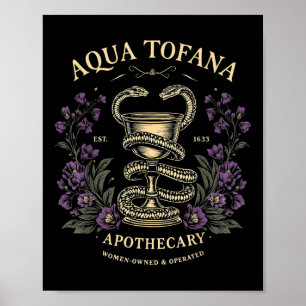 Poster Femme féministe drôle Aqua Tofana Apothecary Femme