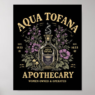Poster Femme féministe drôle Aqua Tofana Apothecary Femme