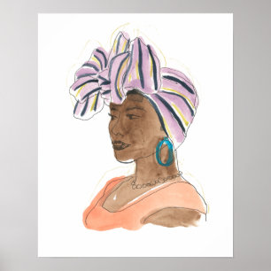 Poster Femme forte et belle