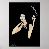 Femme fumeuse