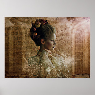 Poster Femme ghost halloween