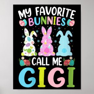 Poster Femme Gigi Bunny Mes lapins préférés m'appellent G