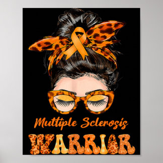 Poster Femme guerrière de la sclérose en plaques