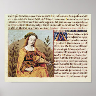 Poster Femme jouant à la viole
