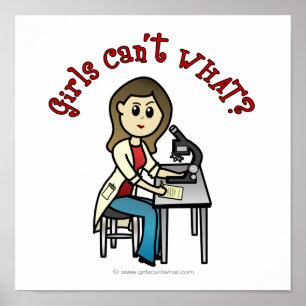 Poster Femme légère scientifique