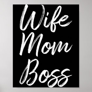 Poster Femme maman patronne dame drôle maman mignonne Fem