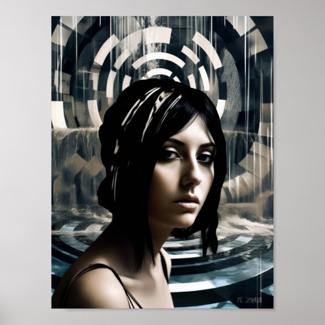 Poster Femme nageuse (Devant)