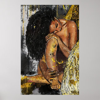 Poster Femme noire afro-américaine