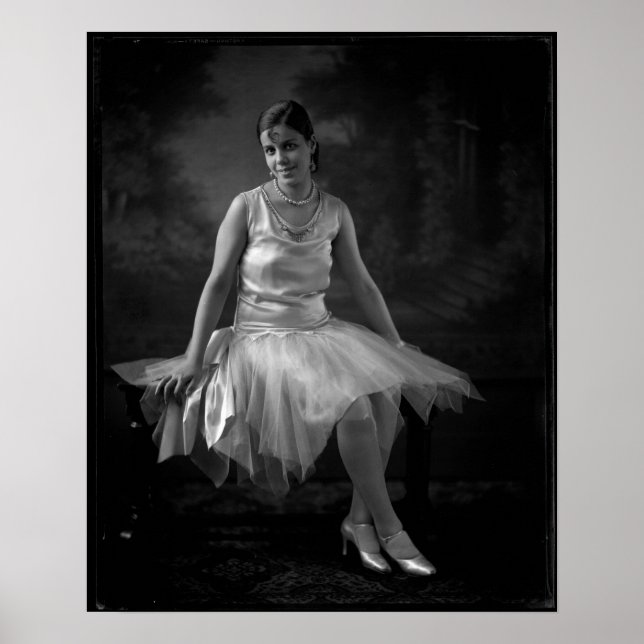 Poster Femme noire des années 1930 (Devant)