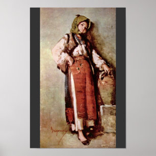 Poster Femme Paysanne Avec Jug Par Grigorescu Nicolae