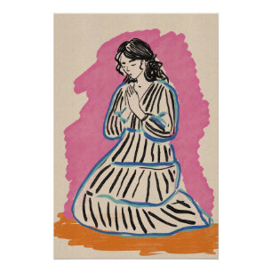 Poster Femme priante