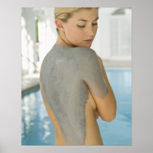 Poster Femme recevant un traitement de la peau spa