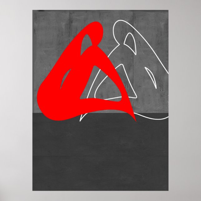 Poster Femme rouge (Devant)