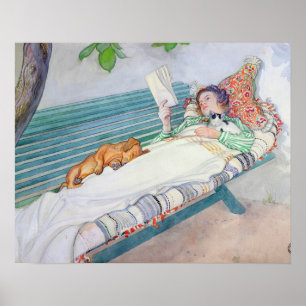 Poster Femme se trouvant sur un banc, 1913 (la semaine