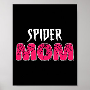 Poster Femme Spider Maman Super Famille Fête Mama Mères