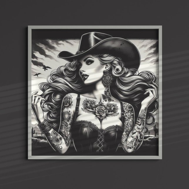 Poster Femme tatouée (Créateur téléchargé)
