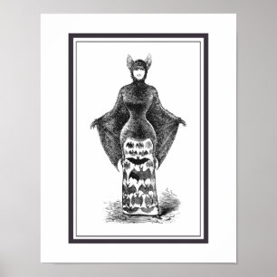 Poster femme victorienne vintage