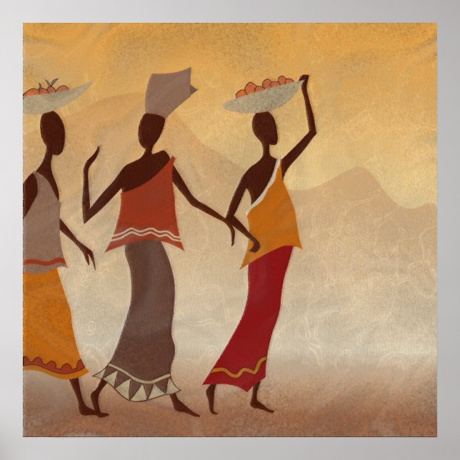 Poster Femmes africaines (Devant)