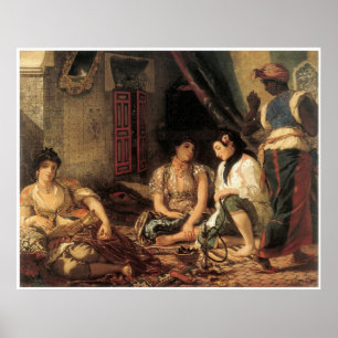 Poster Femmes algériennes en leurs appartements, 1834
