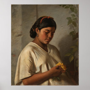 Poster Femmes avec Marigold, Peinture célèbre