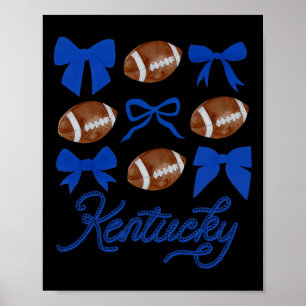 Poster Femmes Coquette Bow Football Kentucky