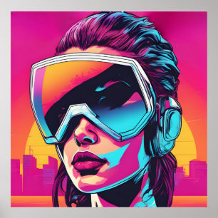 Poster Femmes Cyberpunk