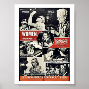 Poster Femmes de 2ème guerre mondiale