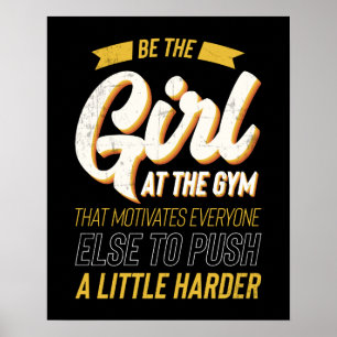 Poster Femmes de motivation de séance d'entraînement de