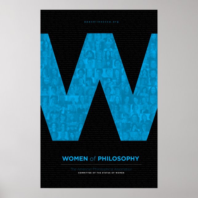 Poster Femmes de philosophie - Bleu (Devant)