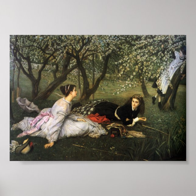 Poster Femmes en fleurs Apple (Devant)