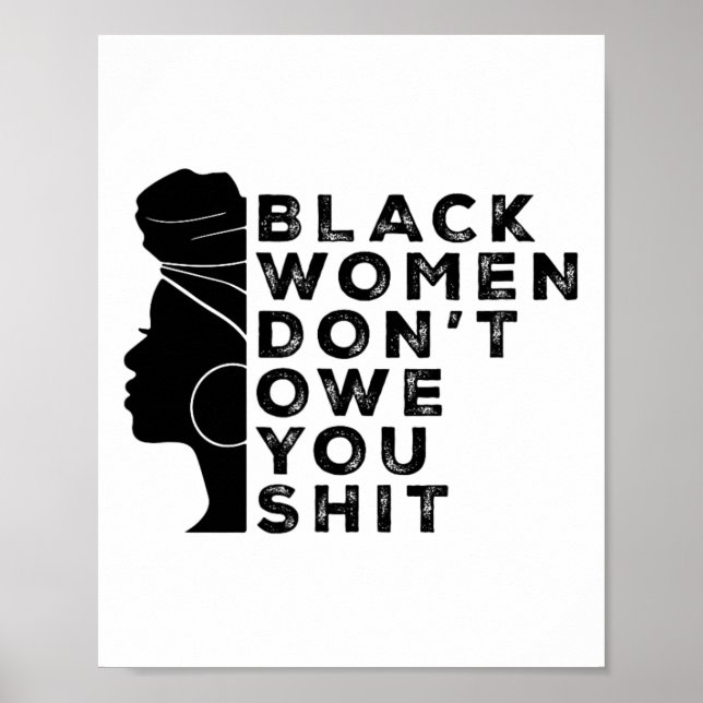 Poster Femmes féministes noires Droits des femmes noires  (Devant)