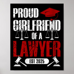 Poster Femmes Fier Fille Amie D'Un Avocat Diplômé Cl De