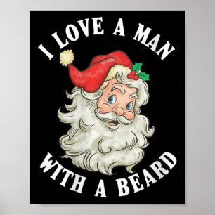 Poster FEMMES Funny Père Noël J'aime Un homme Wi-Fi