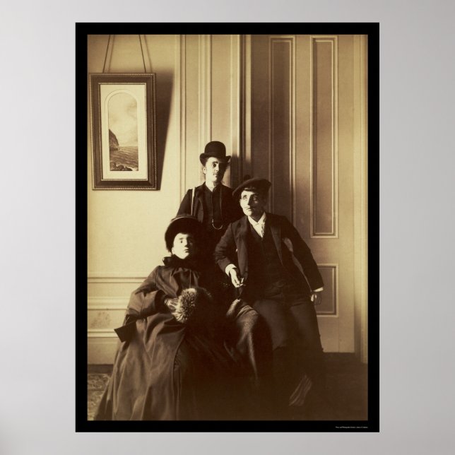 Poster Femmes habillées en hommes 1895 (Devant)