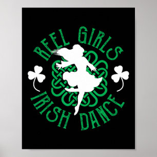 Poster Femmes Irlandais Step Dancer Step Danser Reel Girl