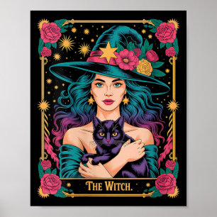 Poster Femmes La Carte De Sorcière Halloween Gothique Sor