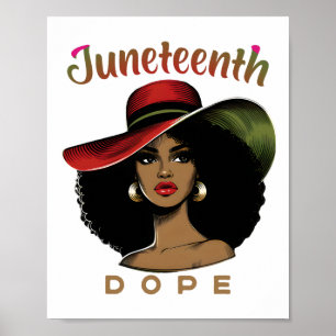 Poster Femmes noires Drogue sans apologisme JunetDix Noir
