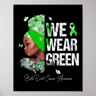 Poster Femmes noires Nous portons Bile Verte Cancer de la
