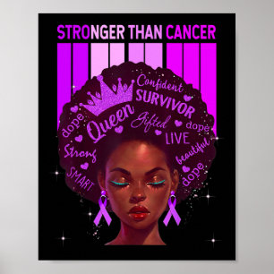 Poster Femmes noires Reine plus forte que l'épilepsie Ri 