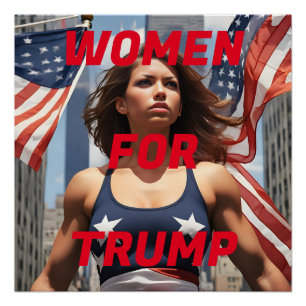 POSTER FEMMES POUR TRUMP