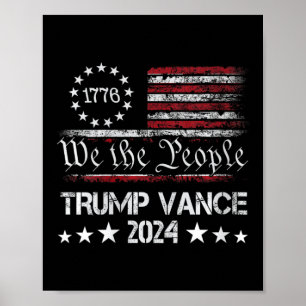 Poster Femmes Trump Vance 2024 Président Trump Supporter