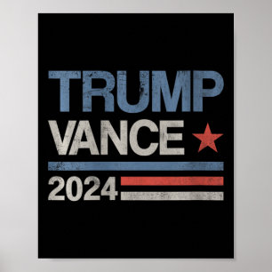 Poster Femmes Trump Vance 2024 Président Trump Supporter