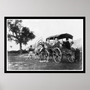 Poster Femmes tsiganes dans un wagon en Turquie 1895