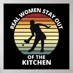 Poster Femmes vintages de Pickleball