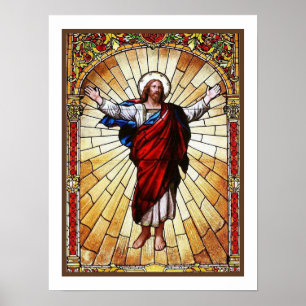 Poster Fenêtre en verre tendu CHRIST
