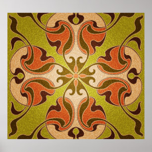 Poster Fenêtre en verre tendu de style moderne