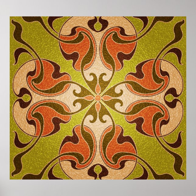 Poster Fenêtre en verre tendu de style moderne (Devant)