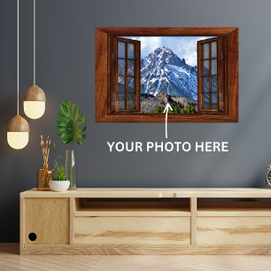 Poster Fenêtre Faux personnalisées